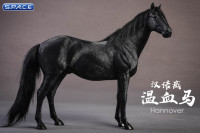 1/12 Scale black Hanoverian Horse