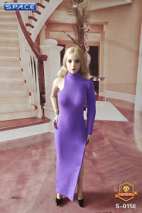 1/6 Scale One-Shoulder Evening Dress (lilac)