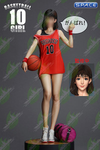 Basketball Girl with red jersey Statue