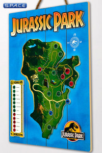 Jurassic Park Isla Nublar Map WoodArts 3D Print