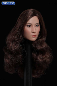 1/6 Scale Alexandra Head Sculpt (long brown curly hair)