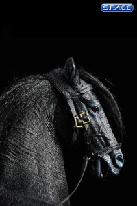 1/12 Scale rising Hanoverian Warmblood Horse (black)