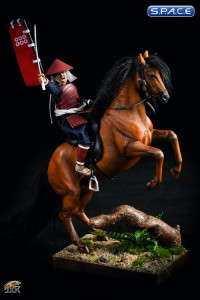 1/12 Scale rising Hanoverian Warmblood Horse (brown)