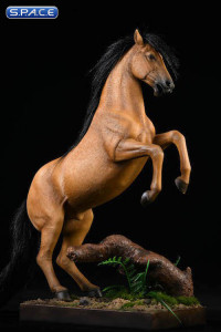 1/12 Scale rising Hanoverian Warmblood Horse (buckskin)