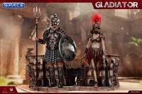 1/6 Scale Gladiatrix with red crista & Gladiator Decimus Set