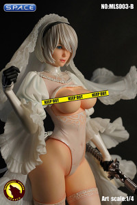 Female Android Statue - white Version