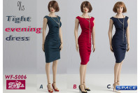 1/6 Scale Tight Evening Dress (red)