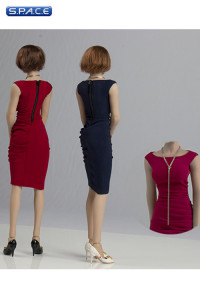 1/6 Scale Tight Evening Dress (blue)