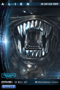 Big Chap Head Trophy 3D Wall Art Open Mouth Version (Alien)