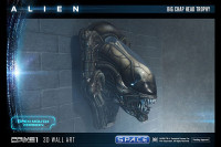 Big Chap Head Trophy 3D Wall Art Open Mouth Version (Alien)