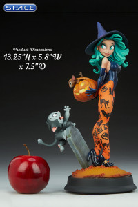 Pumpkin Witch Statue (Chris Sanders Happy HallowQueens Collection)