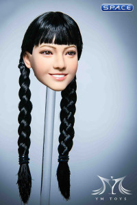 1/6 Scale Airi Head Sculpt (black hair with braids)