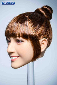 1/6 Scale Airi Head Sculpt (brown bun)