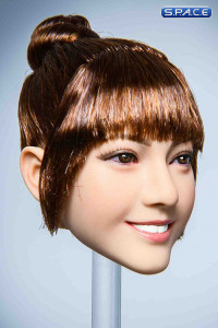 1/6 Scale Airi Head Sculpt (brown bun)