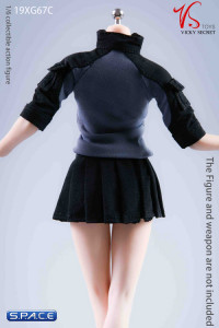 1/6 Scale Tennis Skirt with Sweatshirt (grey)