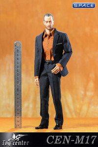 1/6 Scale Narrow Shoulder Suit Set (blue)
