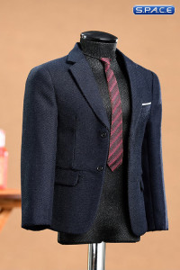 1/6 Scale Narrow Shoulder Suit Set (blue)