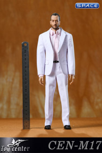 1/6 Scale Narrow Shoulder One-Button Suit Set (white)