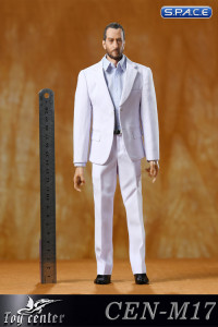 1/6 Scale Narrow Shoulder Two-Button Suit Set (white)