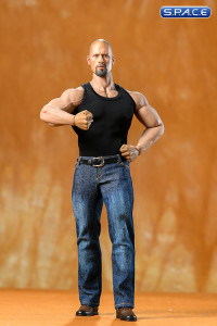 1/6 Scale Tanktop and Jeans Set for muscular men (black)