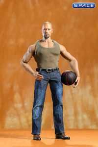 1/6 Scale Tanktop and Jeans Set for muscular men (army green)