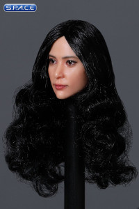 1/6 Scale Mio Head Sculpt (curly long black hair)