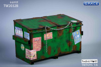 1/6 Scale Trash Container (green)