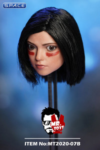 1/6 Scale Alita Head Sculpt with movable eyes - war paint Version