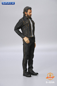 1/6 Scale Mens casual denim Set (grey)