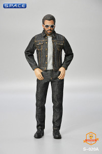 1/6 Scale Mens casual denim Set (grey)