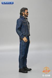 1/6 Scale Mens casual denim Set (blue)