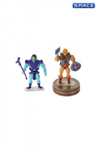 Set of 2: He-Man & Skeletor Worlds Smallest Micro Action Figures (Masters of the Universe)
