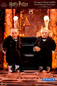 1/6 Scale Gringotts Head Goblin & Griphook 2-Pack (Harry Potter)