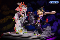 Chibiterasu vs. Dark Chibiterasu & Possessed Kuni Statue (Okamiden)