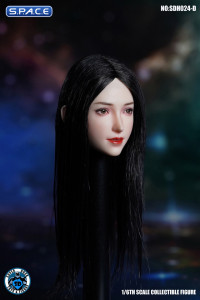 1/6 Scale Christin Head Sculpt (long black hair)