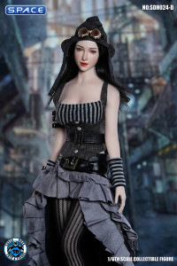 1/6 Scale Christin Head Sculpt (long black hair)