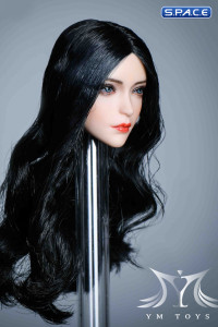 1/6 Scale Alina Head Sculpt (curly long black hair)