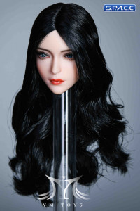 1/6 Scale Alina Head Sculpt (curly long black hair)