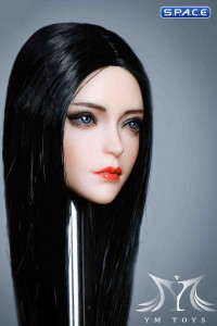 1/6 Scale Alina Head Sculpt (straight long black hair)