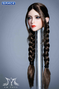 1/6 Scale Alina Head Sculpt (brown hair with braids)