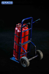 1/6 Scale blue Hand Truck