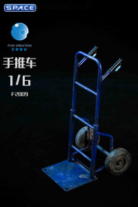 1/6 Scale blue Hand Truck
