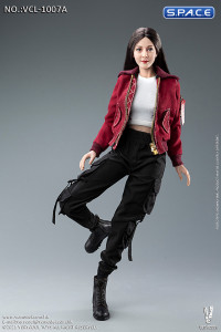 1/6 Scale Fashion Jacket Clothing Set (red)