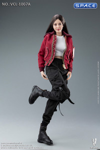 1/6 Scale Fashion Jacket Clothing Set (red)