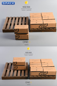 1/6 Scale Wooden Plank and Express Box Set