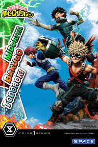 1/4 Scale Midoriya, Bakugo & Todoroki Ultimate Premium Masterline Statue (My Hero Academia)