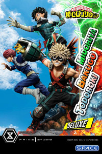 1/4 Scale Midoriya, Bakugo & Todoroki Deluxe Ultimate Premium Masterline Statue - Bonus Version (My Hero Academia)