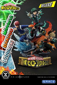 1/4 Scale Midoriya, Bakugo & Todoroki Deluxe Ultimate Premium Masterline Statue - Bonus Version (My Hero Academia)