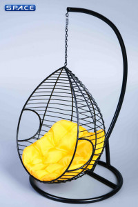 1/6 Scale Hanging Chair with yellow Pillow