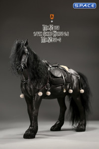 1/6 Scale Shire Horse 2.0 (black / black fetlocks)